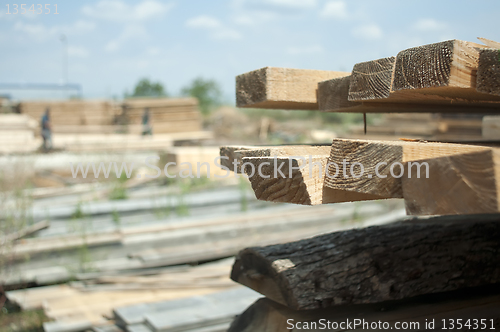 Image of Timber. Planks and beams