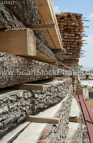 Image of Timber. Planks and beams