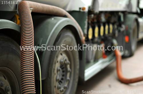 Image of Fuel truck close up