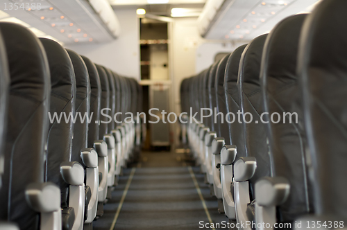 Image of Interior an empty plane