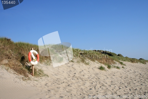 Image of Rescue buoy at a beach