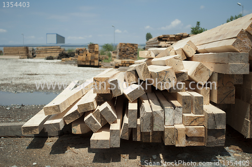 Image of Timber. Planks and beams