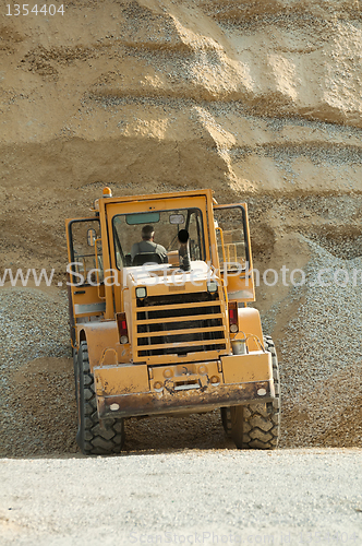 Image of Bulldozer in quarry