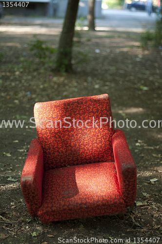 Image of Old armchair in the park
