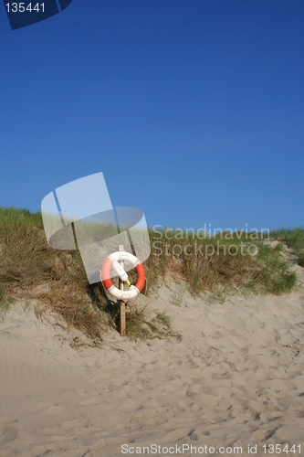 Image of Rescue buoy at a beach