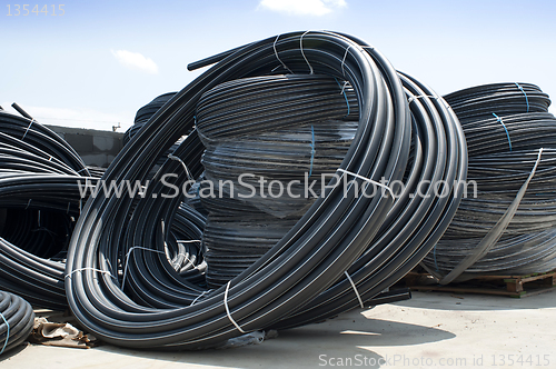 Image of Black PVC hoses