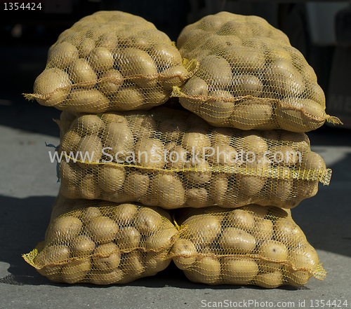 Image of Potatoes in mesh bags