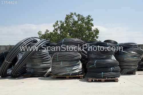 Image of Black PVC hoses