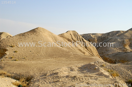 Image of arava desert - dead landscape, background