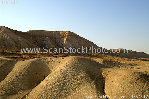 Image of arava desert - dead landscape, background