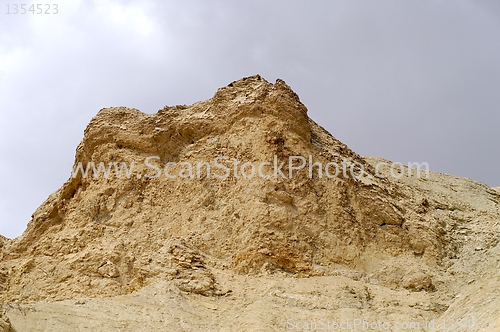 Image of arava desert - dead landscape, stone and sand