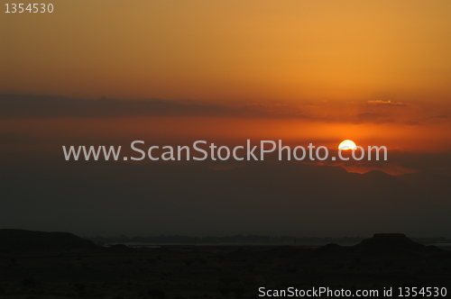 Image of Beautifull desert sunset