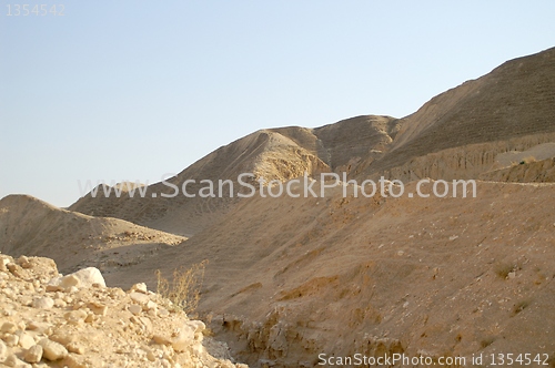 Image of arava desert - dead landscape, background