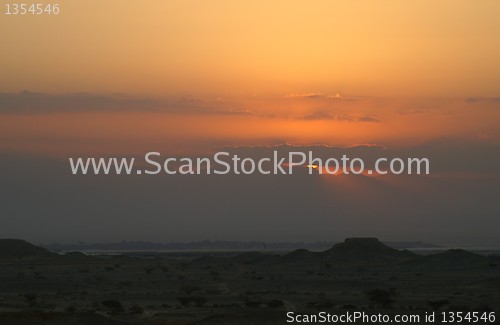 Image of Beautifull desert sunset