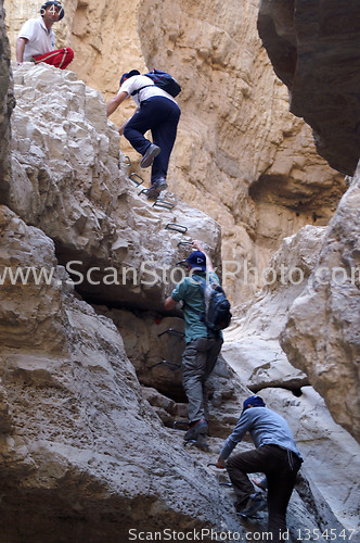 Image of Climbing in a desert