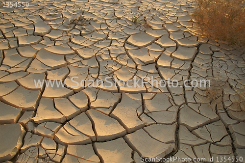Image of Dry soil - ecology disaster