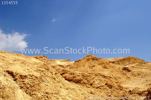 Image of arava desert - dead landscape, stone and sand
