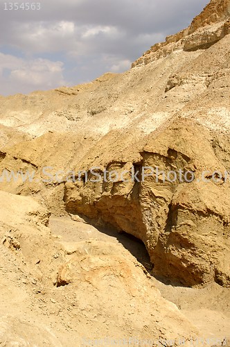 Image of arava desert - dead landscape, stone and sand