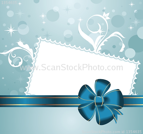 Image of cute christmas background with greeting card