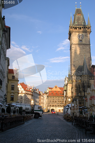 Image of famous clock prague