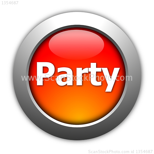 Image of party and fun button