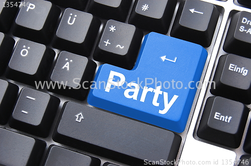 Image of party button