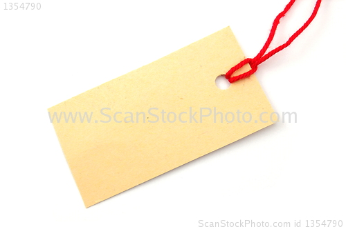 Image of blank price tag