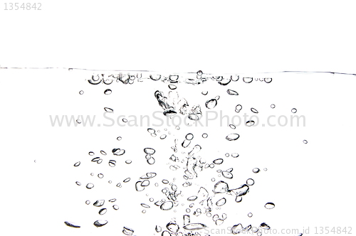 Image of fresh water with bubbles