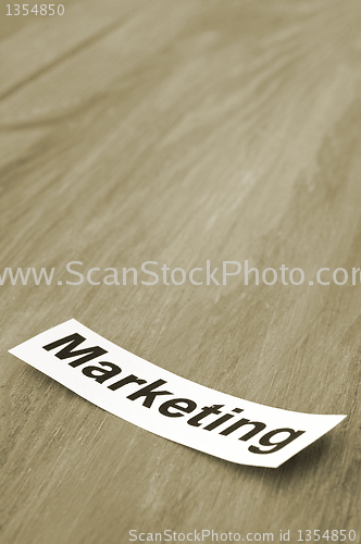 Image of marketing