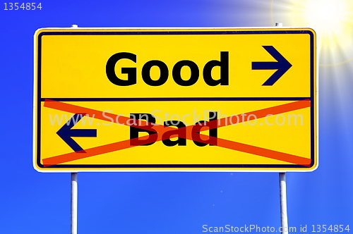 Image of good and bad