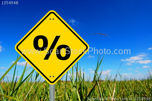 Image of percent sign