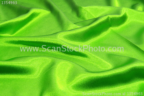 Image of green satin background