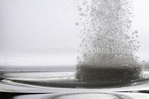 Image of tablet in water