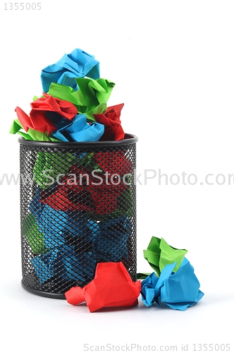 Image of trash in basket