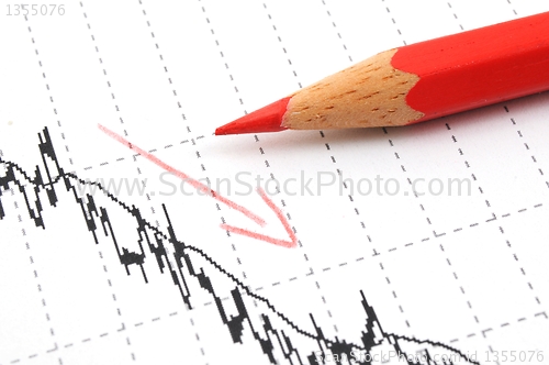 Image of negative business chart