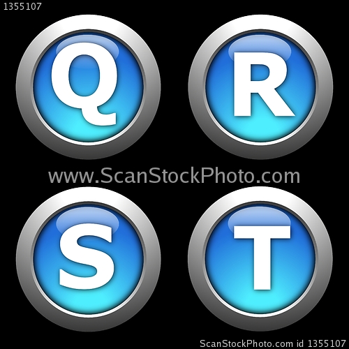 Image of alphabet on black background