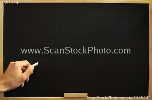 Image of blank and empty chalkboard