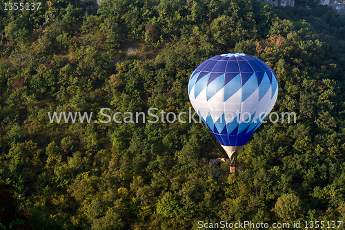 Image of Blue hot balloon