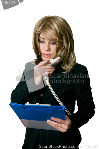 Image of Office worker with a file