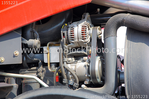 Image of Part of harvester engine