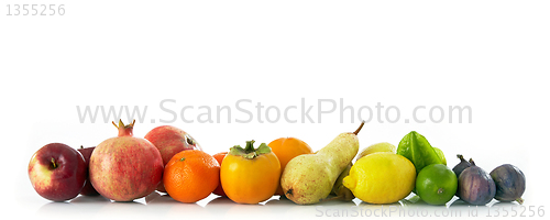 Image of set of fruits