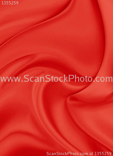 Image of Red silk material