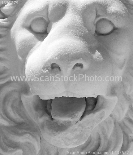 Image of Medieval lion statue