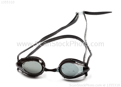 Image of Goggles for swimming with water drops
