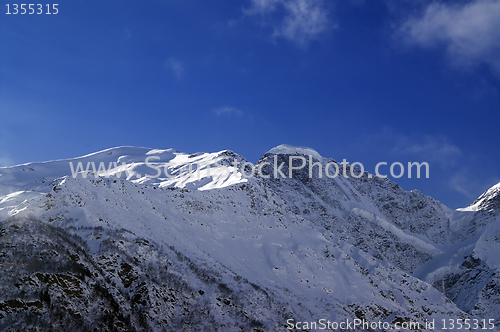 Image of Caucasus Mountains. Elbrus region.