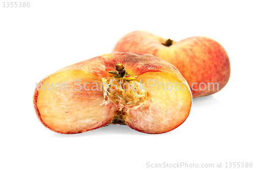 Image of Two flat peach