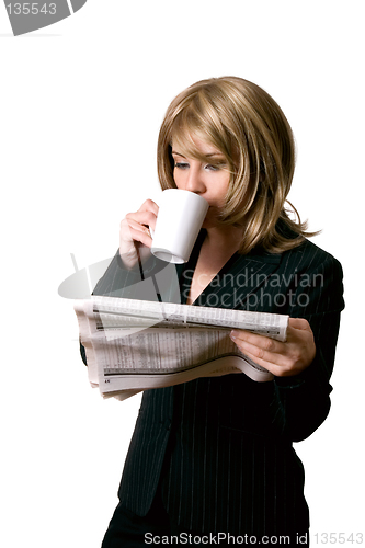 Image of Business news and coffee
