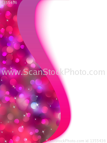 Image of Colorful bokeh holiday template card. EPS 8
