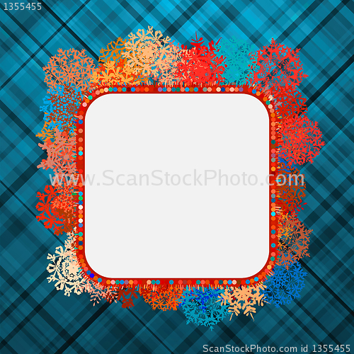 Image of Template frame design for xmas card. EPS 8