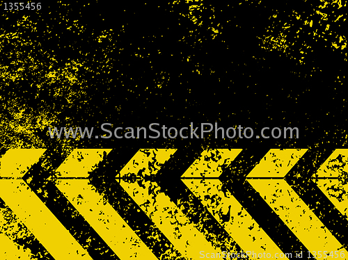 Image of A grungy and worn hazard stripes texture. EPS 8